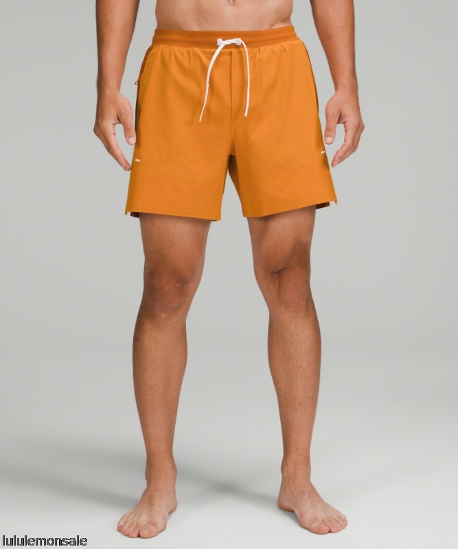 Lululemon Deutschland DELULU964 | Lululemon Deutschland Autumn Orange Active Badehose Nur Online